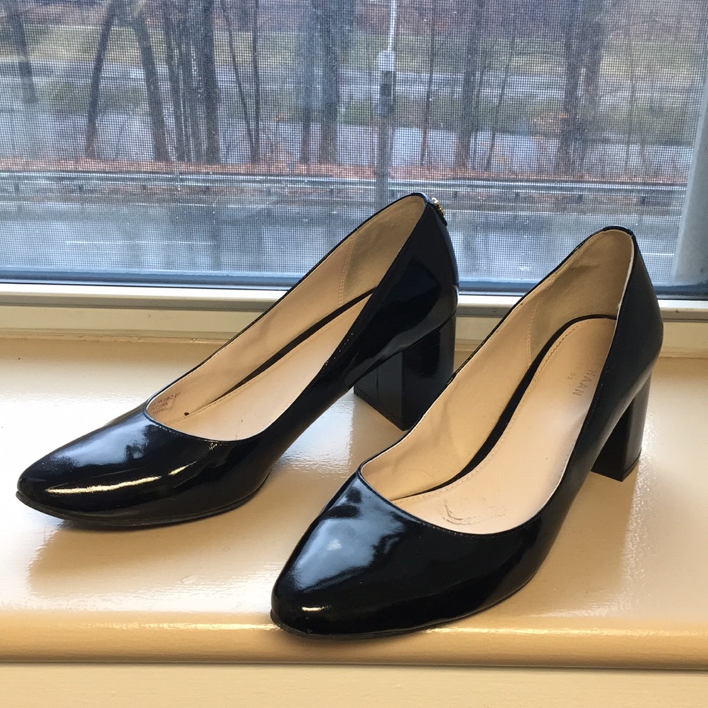 Coke Haan Claudine Block Heel Pump 8M